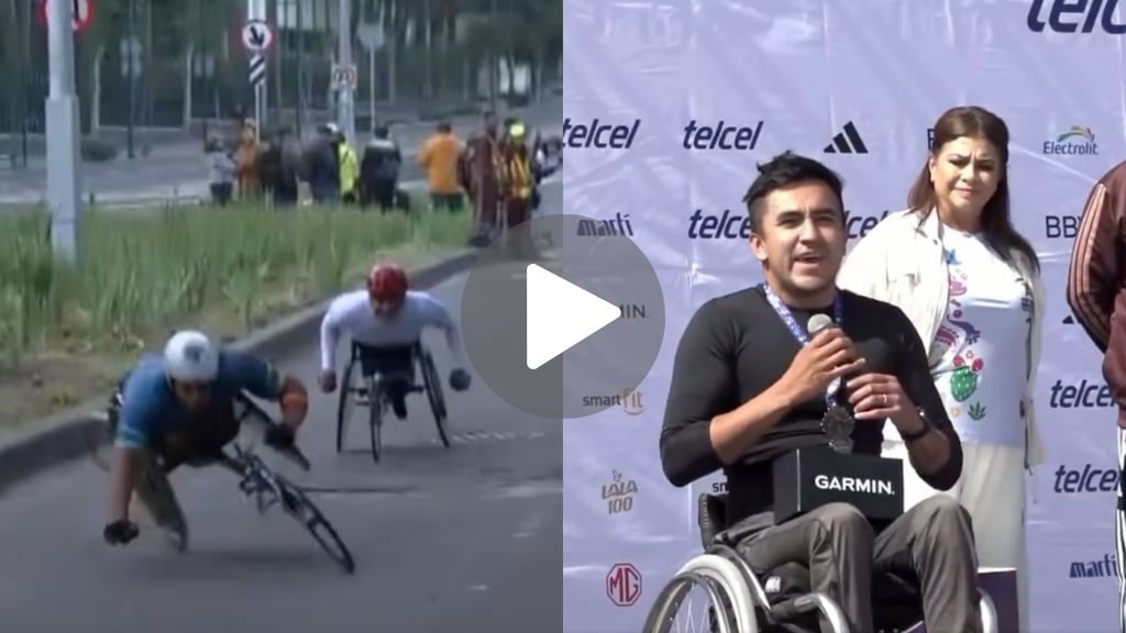 Baches en CDMX provocan caída de atletas en silla de ruedas; compañero denuncia en premiación