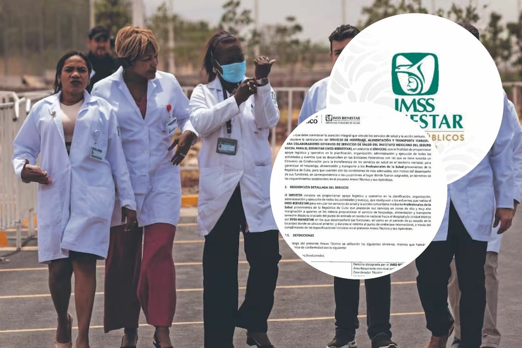 Casa, chofer y comida: así sería el nuevo acuerdo para médicos cubanos por medio del IMSS-Bienestar