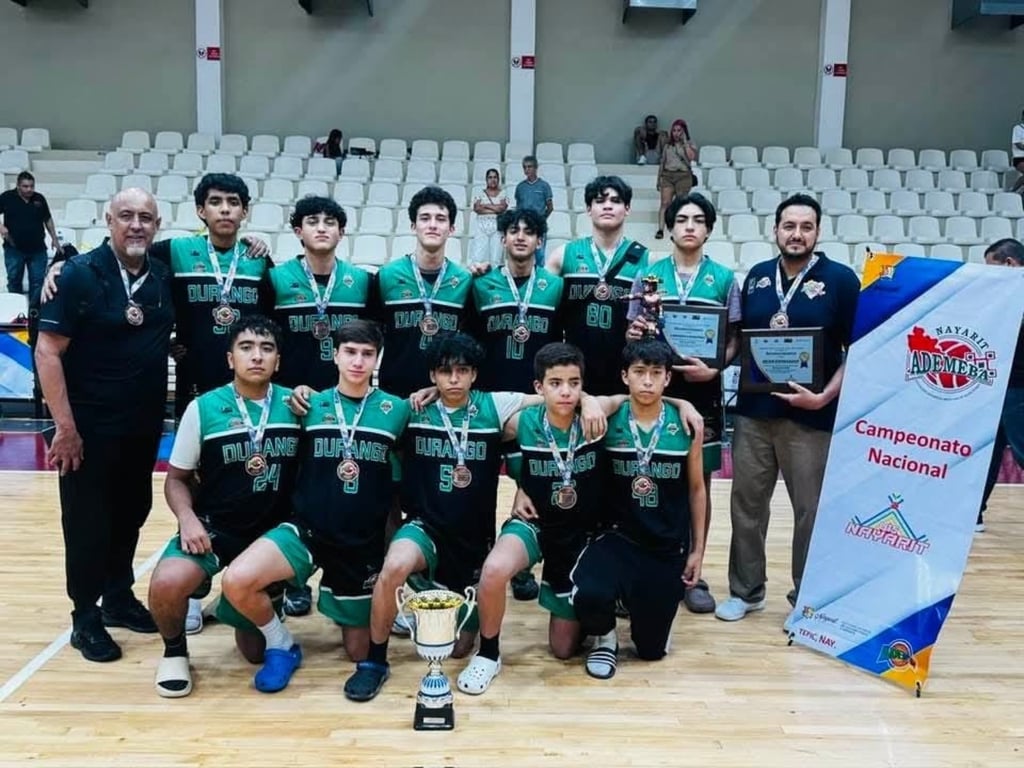 Triunfo. Durango se colocó tercero en el Campeonato Nacional ADEMEBA U-15.
