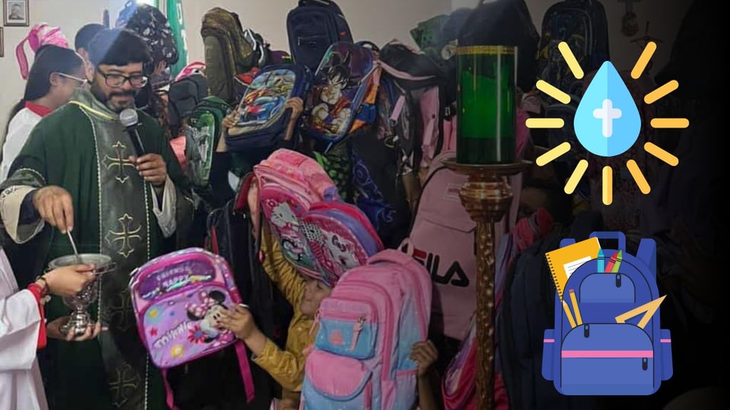 Regreso a clases 2025: bendicen mochilas en varios municipios de Durango