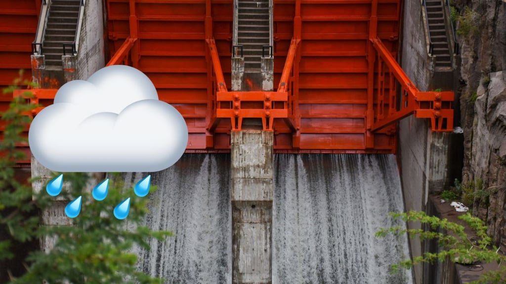Por lluvias, analizan abrir compuertas de presa Guadalupe Victoria de manera preventiva