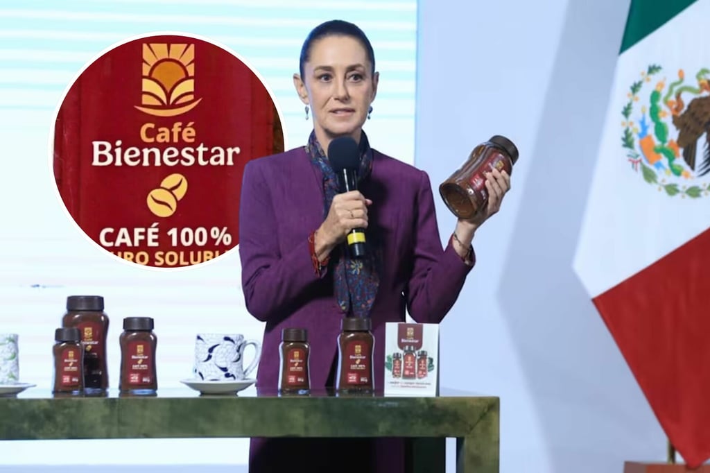 Sheinbaum presenta café Bienestar, elaborado por pequeños productores cafetaleros