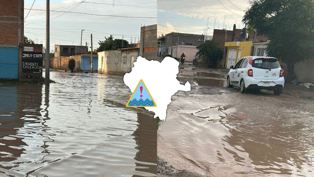 No ha bajado el agua en varias zonas de la ciudad de Durango