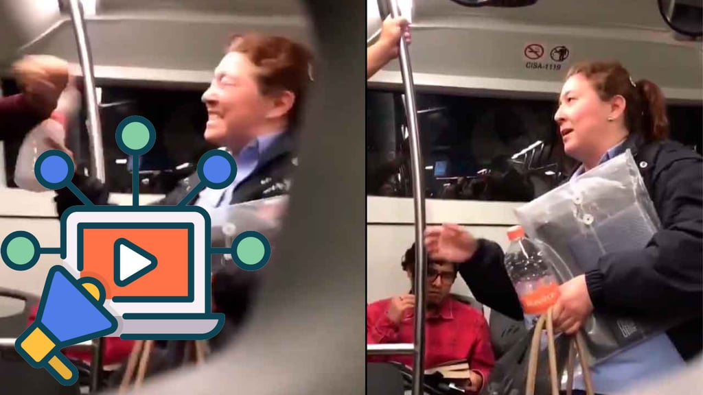Surge ‘Lady Herpes’: mujer agrede a joven en transporte público | VIDEO