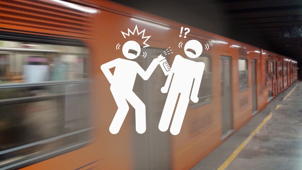 Por no alcanzar asiento, mujer lanza gas pimienta dentro del transporte público | VIDEO