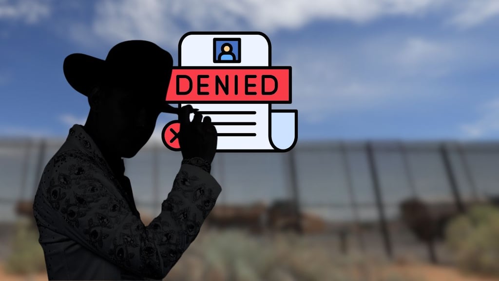 Estados Unidos niega Visa de trabajo a famoso cantante de música regional mexicano