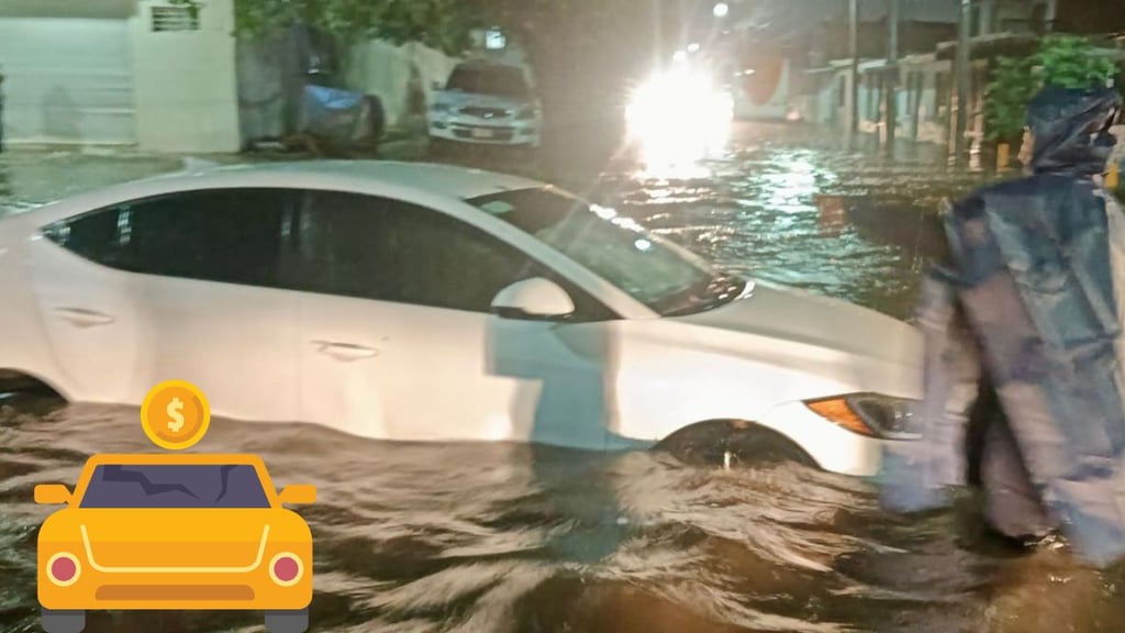 Inundaciones en Durango generan daños cuantiosos en vehículos; reparaciones tienen costo elevado