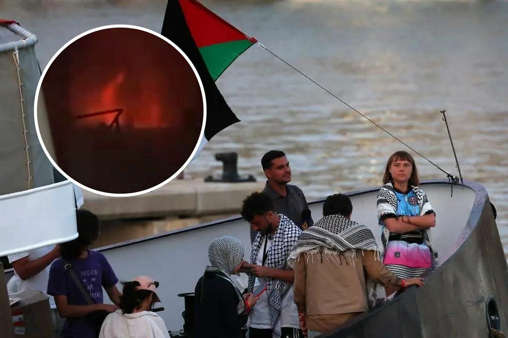 Flotilla humanitaria denuncia ataque con dron al barco de Greta Thunberg