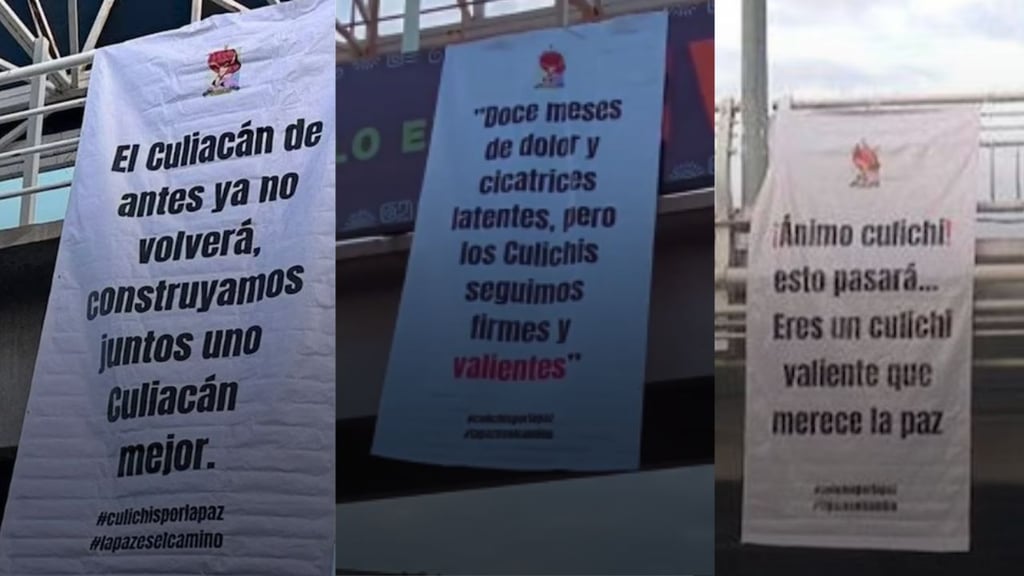 ¿Es el fin de la ‘guerra’ en Sinaloa? Esto sabemos de las mantas de paz que aparecieron en Culiacán