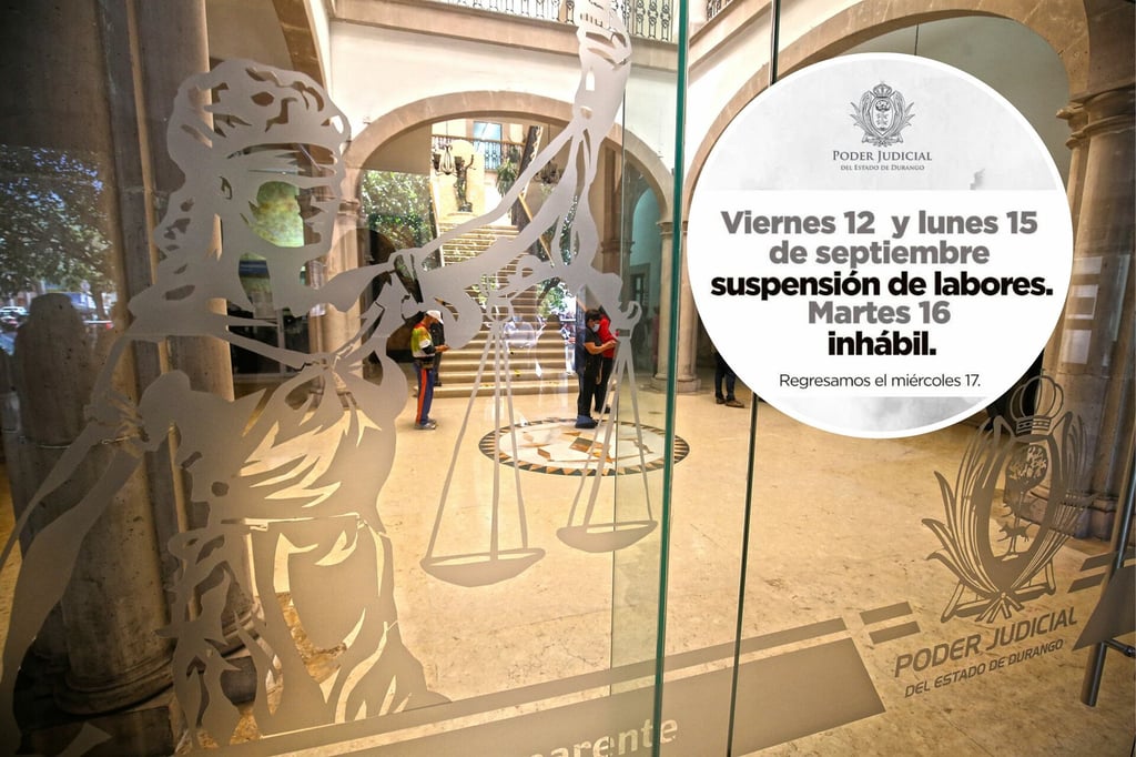 Poder Judicial extiende 'megapuente'; no trabajarán el viernes