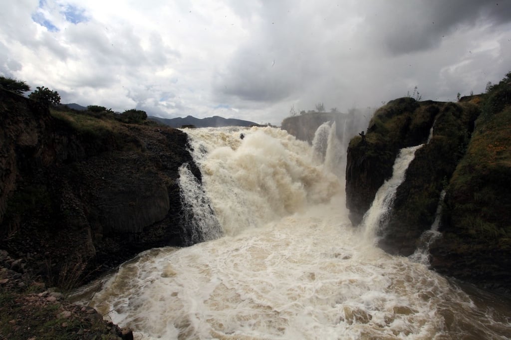 Nivel. La presa Caboraca, ubicada en el municipio de Canatlán, ya está al 100 por ciento y empezó a derramar al río La Sauceda.