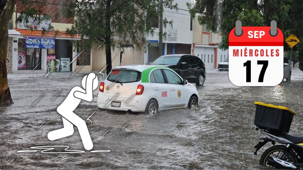 Lluvias intensas en Durango HOY miércoles 17 de septiembre; este es el pronóstico