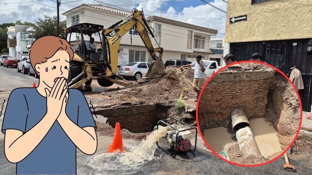 Socavón en Durango causó preocupación; había rumor de que un coche había caído