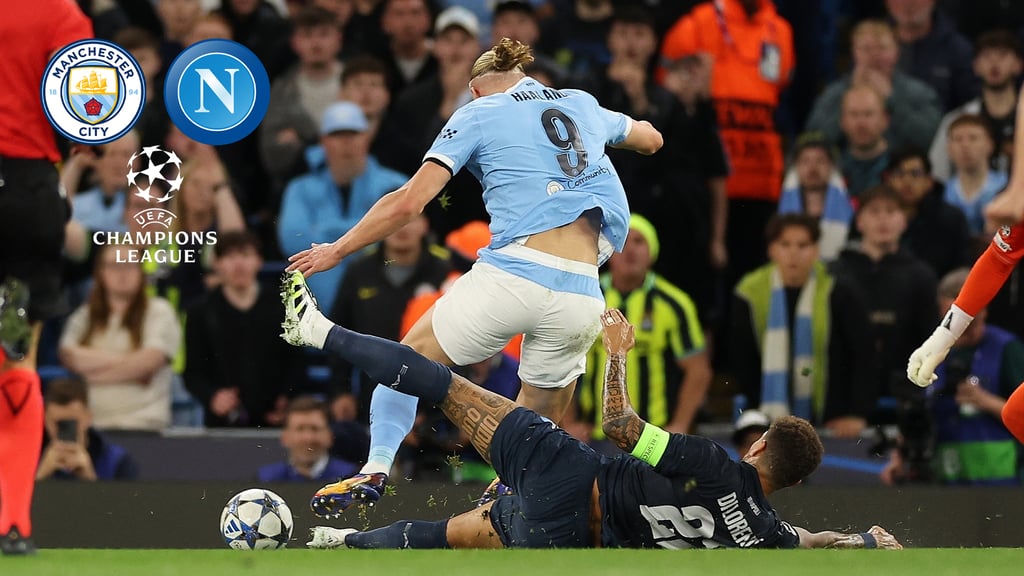 Champions League: Manchester City derrota al Napoli con golazo de Erling Haaland incluido