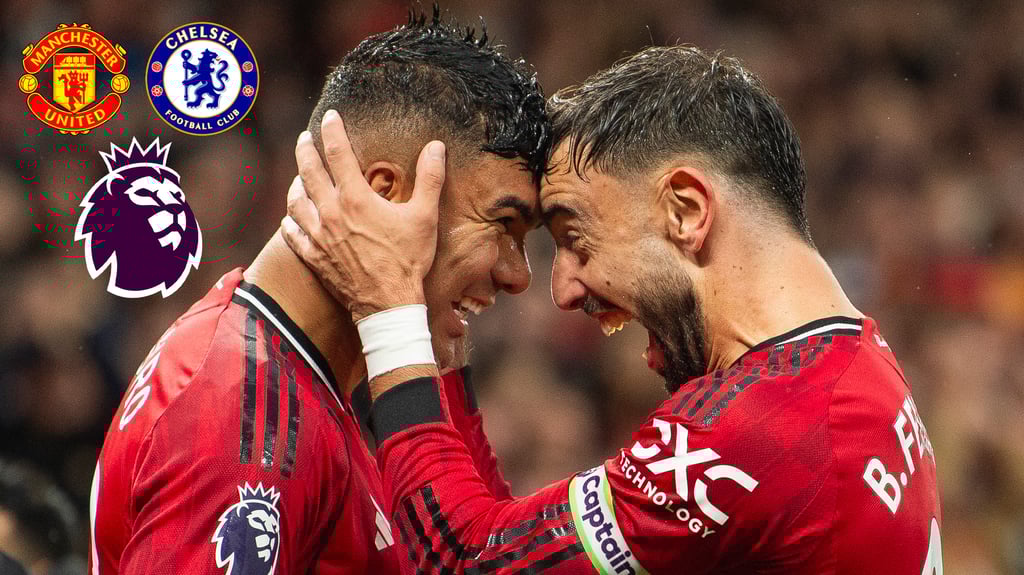 Premier League: Manchester United se impone con autoridad ante Chelsea en Old Trafford