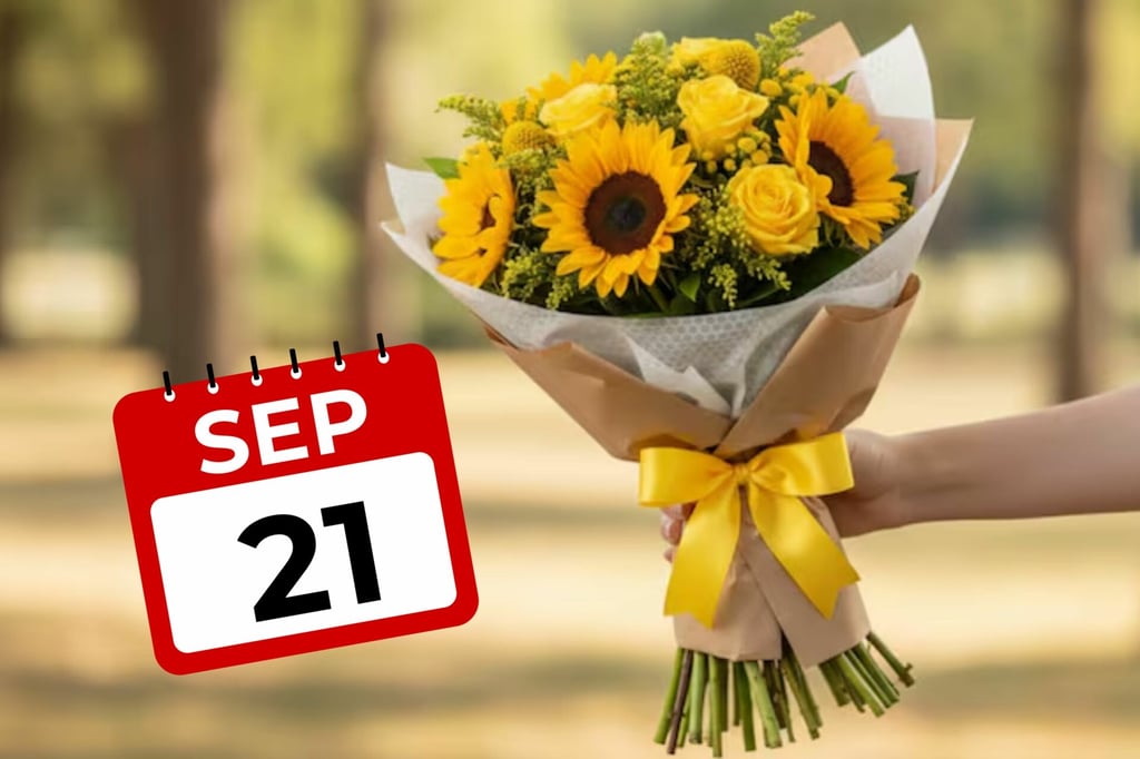 Flores amarillas: el gesto que se puso de moda este 21 de septiembre