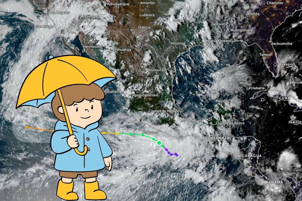 Tormenta tropical Narda se forma en el Pacífico: así podría sentirse en México y Durango