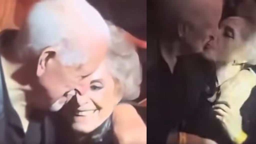 ¿Quién es la persona que besó a 'Doña Cuquita', viuda de Vicente Fernández?