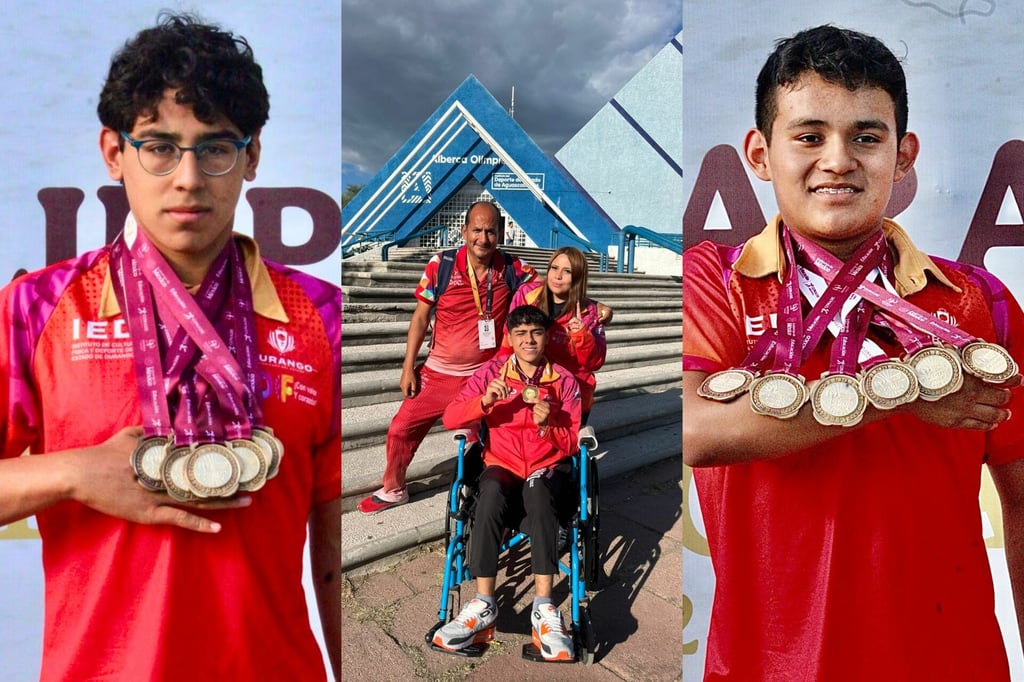 Guerreros de Oro: Los para nadadores de Durango conquistan el tercer día en Aguascalientes