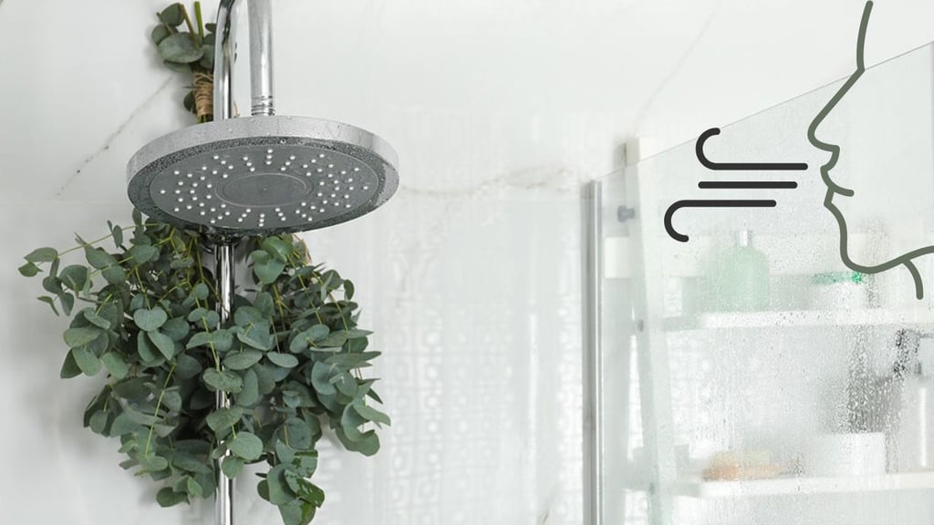 ¿Eucalipto en la regadera para respirar mejor?