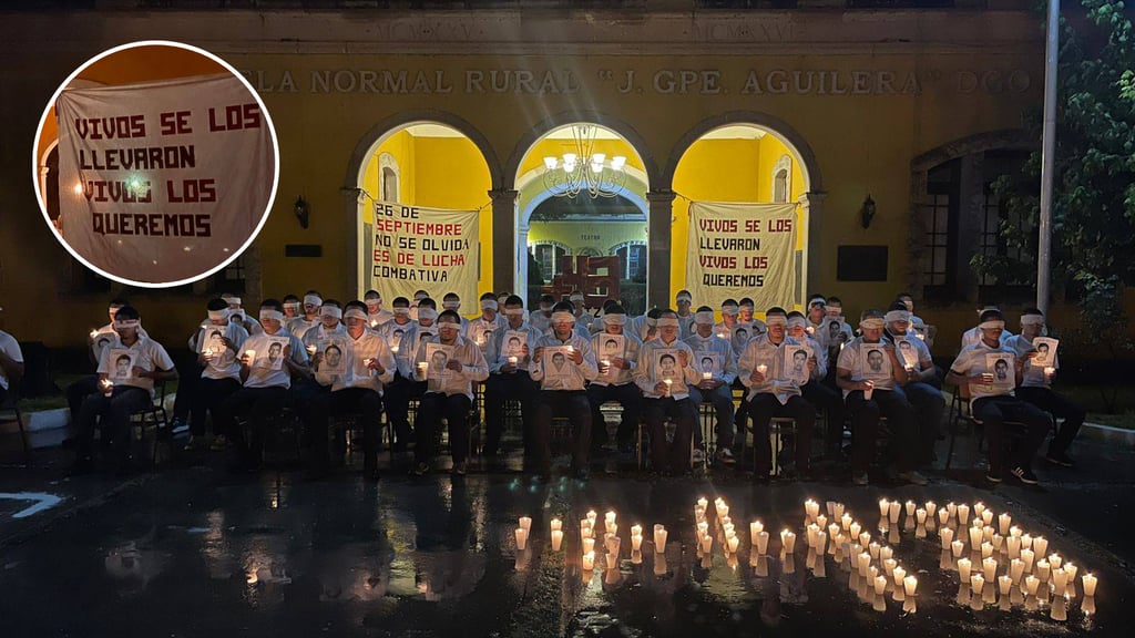 En Durango recuerdan a los 43 normalistas desaparecidos en Ayotzinapa