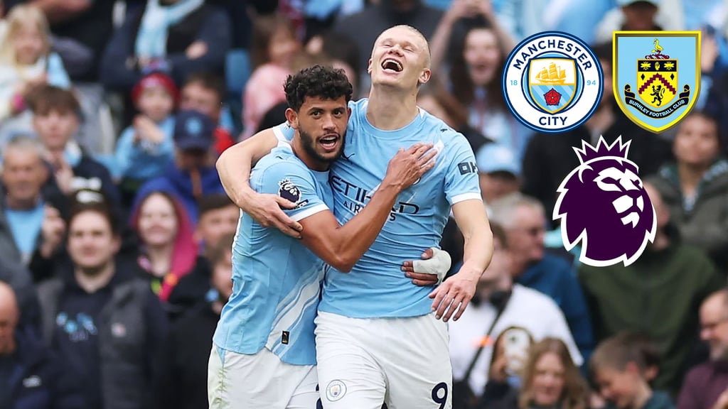 Premier League: Manchester City golea al Burnley con doblete de Erling Haaland incluido