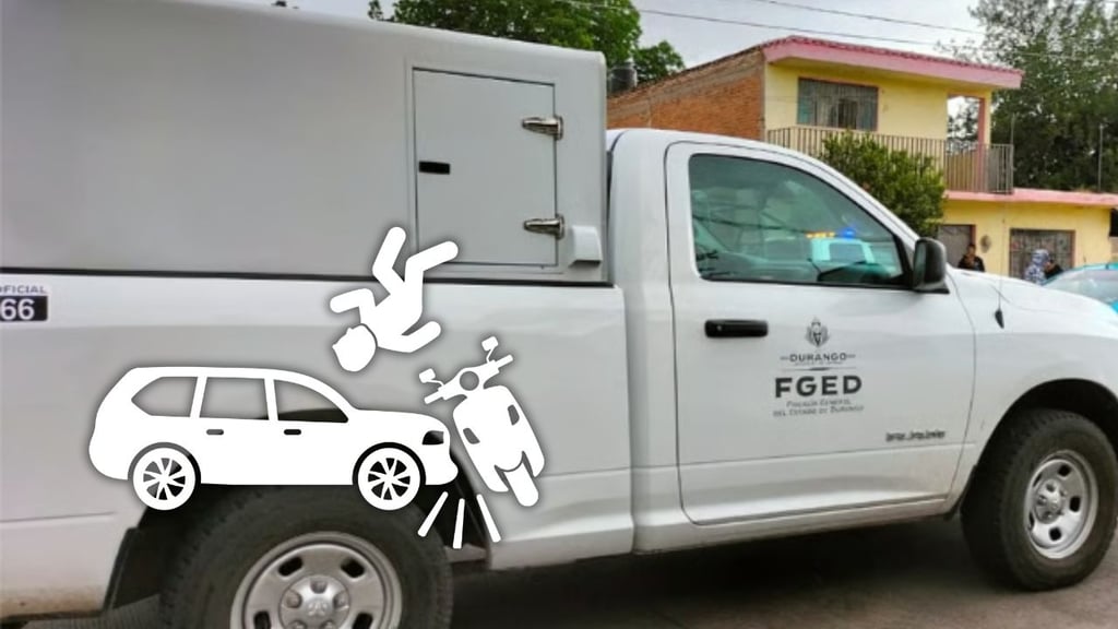 Adolescente de 15 años muere en choque entre auto y motocicleta en Cuencamé