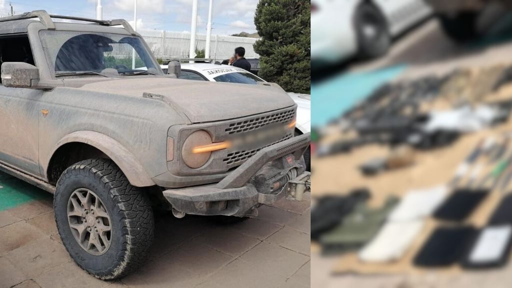 Guardia Nacional detiene a tres hombres con arsenal en Durango