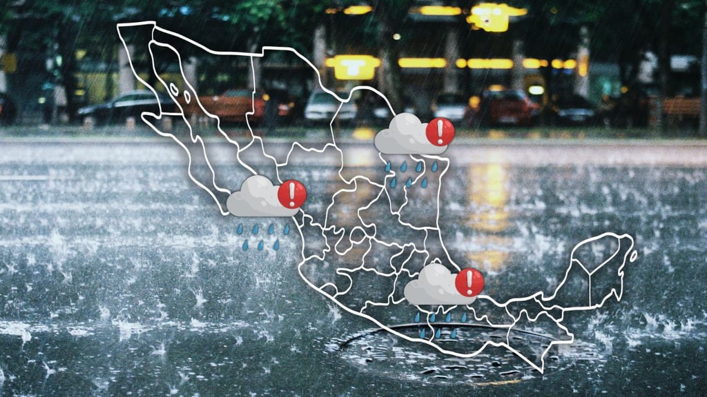 Estos estados tendrán lluvias intensas con caída de granizo HOY 30 de septiembre, según el SMN