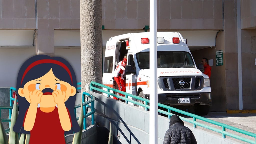 Niña ingresa al IMSS Durango tras resultar lesionada en accidente escolar