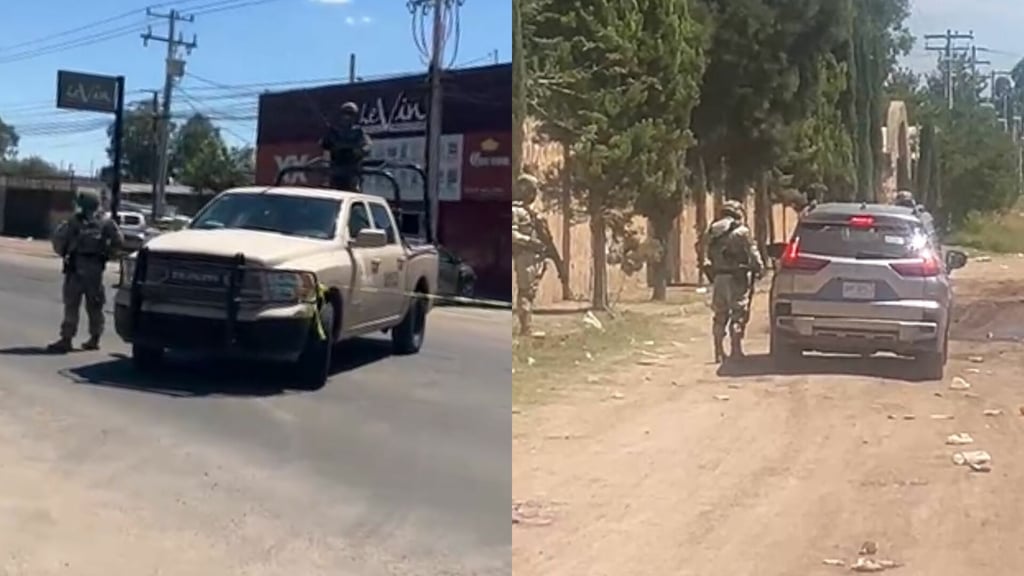 Militares sitian dos inmuebles en Durango, en operativo realizado este 3 de octubre