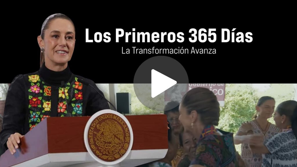 Sheinbaum presenta el documental 'Los primeros 365 días, la transformación avanza' | VIDEO