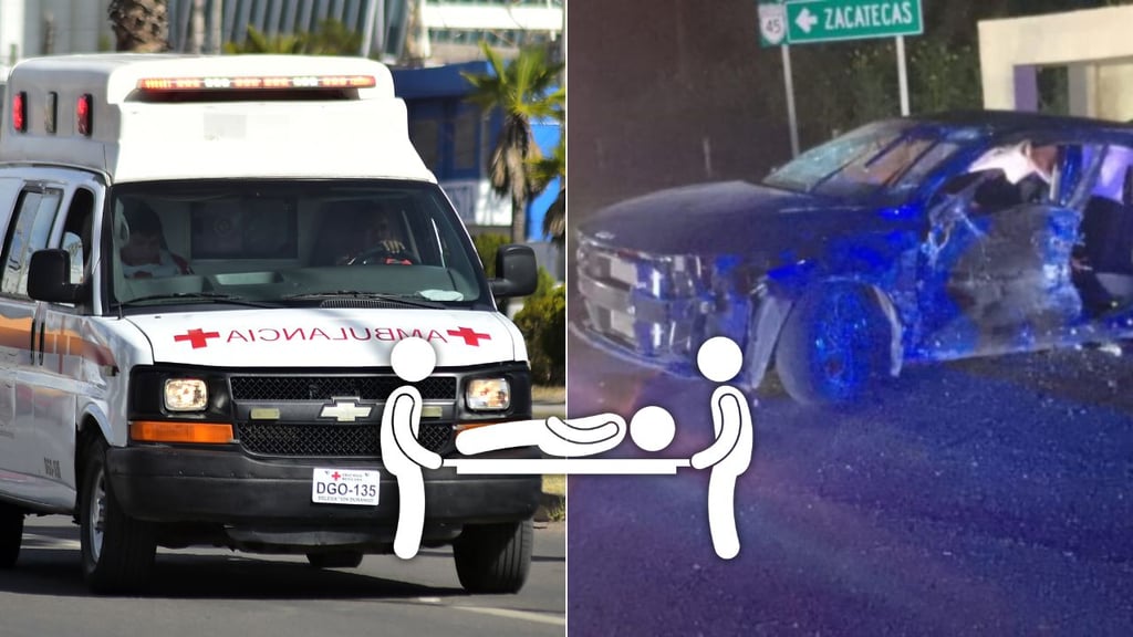 Trasladan a Durango a heridos en choque de tráiler con vehículo en carretera a Vicente Guerrero