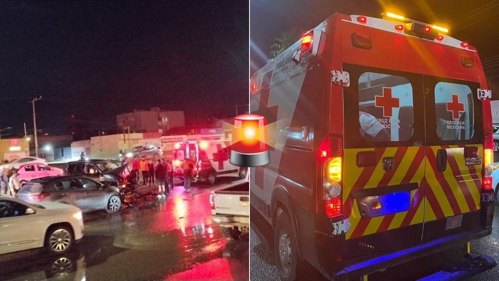 Choque múltiple en Domingo Arrieta deja a dos personas lesionadas