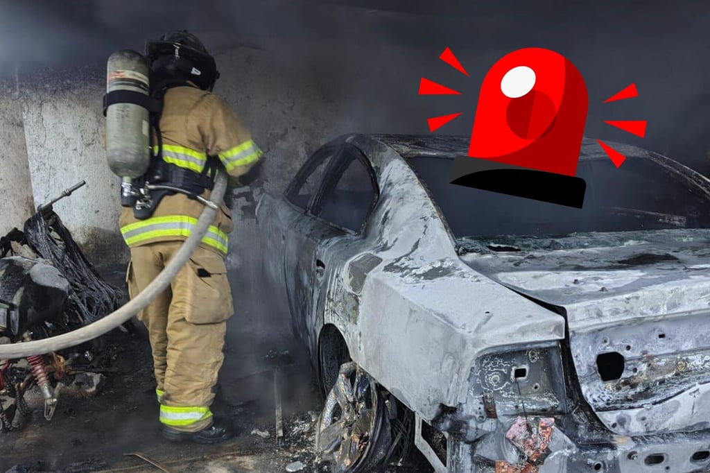 Incendio en la colonia rural Juan B. Ceballos de Durango deja dos vehículos calcinados