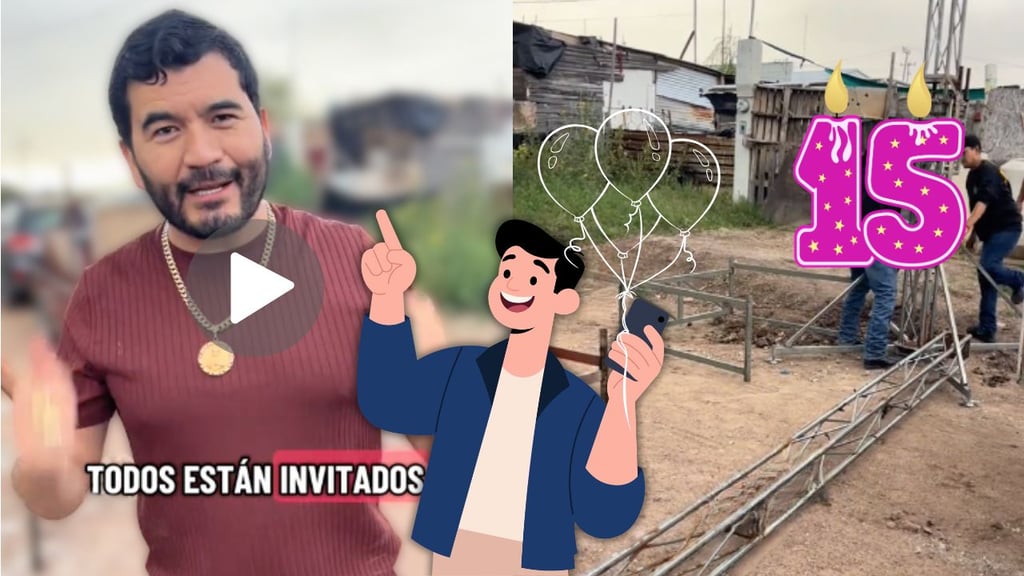 ¡Todos invitados! Celebran HOY sábado la fiesta de XV años 'más viral' de Durango