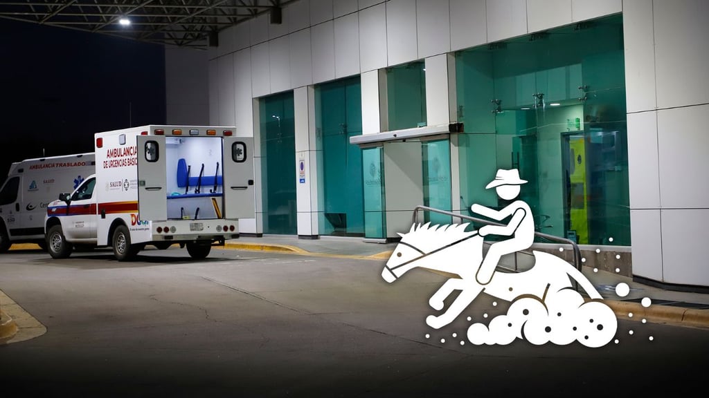 Hombre está grave tras caer de un caballo en Nuevo Ideal; fue trasladado al HG450