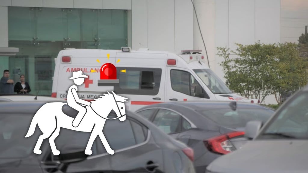 Hombre es trasladado al HG450 tras caer de un caballo en Santiago Papasquiaro