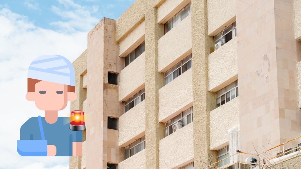 Menor de 2 años resulta lesionado tras caer de una azotea en Durango capital