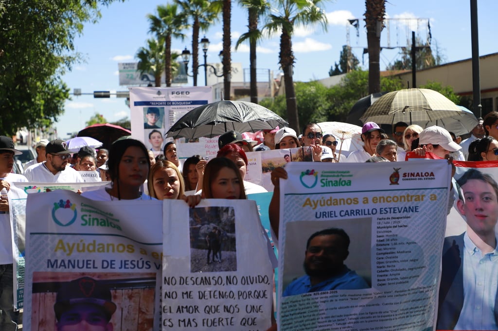 Marchas. Han sido diversas marchas realizadas este año en la capital para exigir la aparición de personas desaparecidas, principalmente jóvenes, algunos que ya regresaron con su familia, pero otros de los que aún no se sabe nada.
