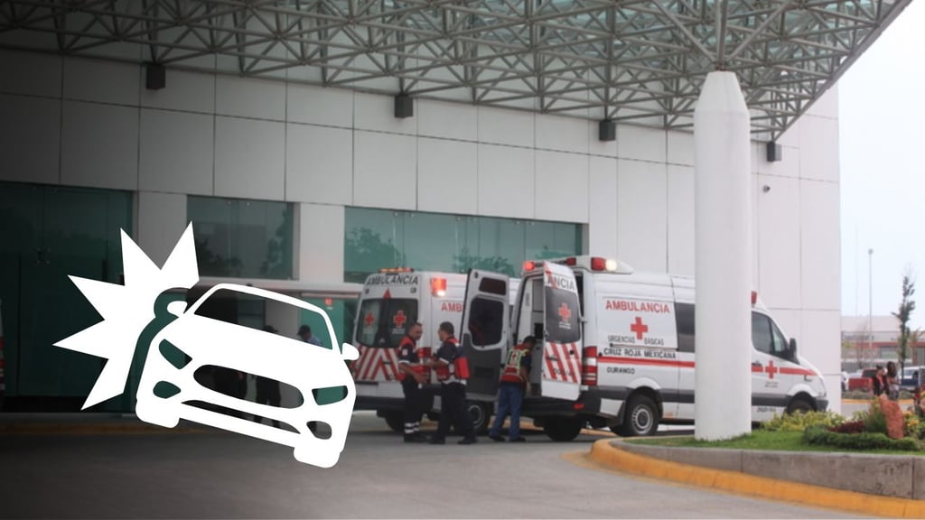 Vuelca pareja en la Francisco Zarco, tras ser encandilada por otro vehículo; mujer resultó herida