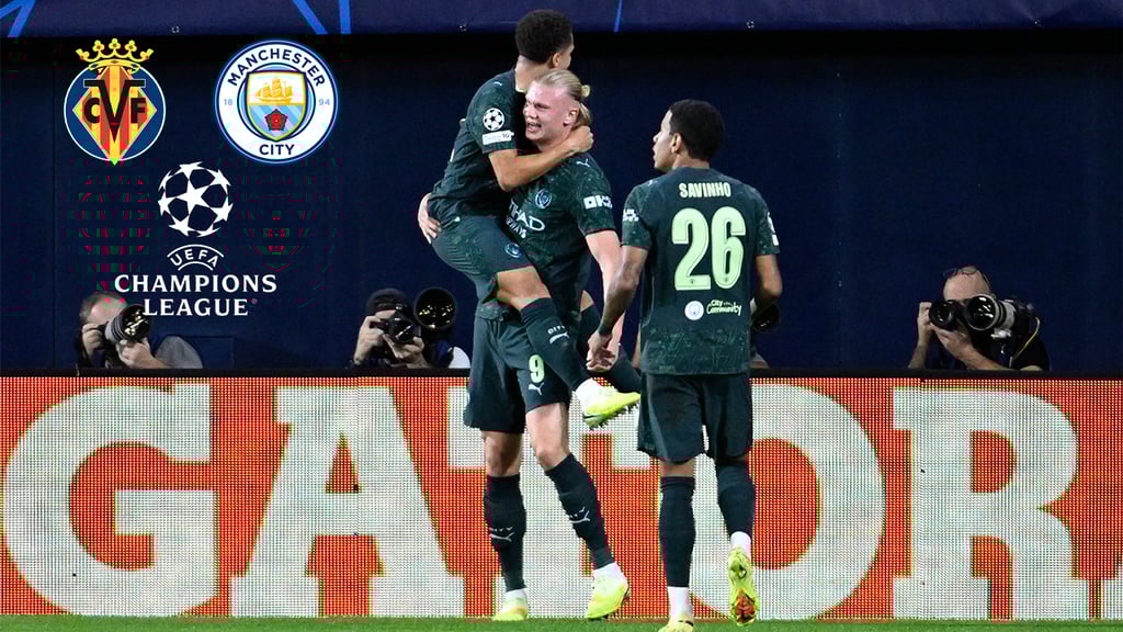 Champions League: Manchester City vence a Villarreal con goles de Haaland y Bernardo Silva