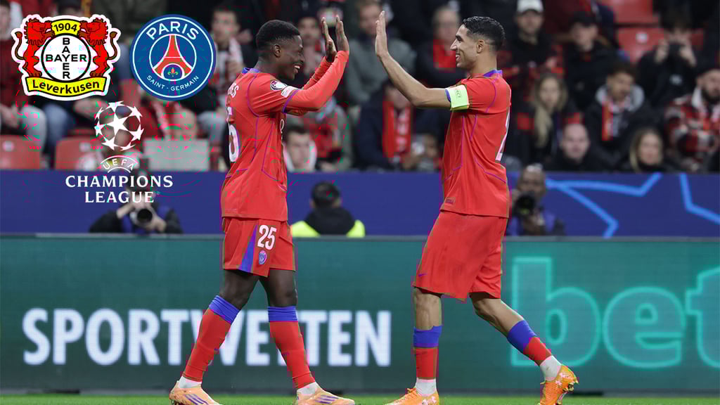 Champions League: Paris Saint-Germain humilla al Bayer Leverkusen por 2-7 en el BayArena