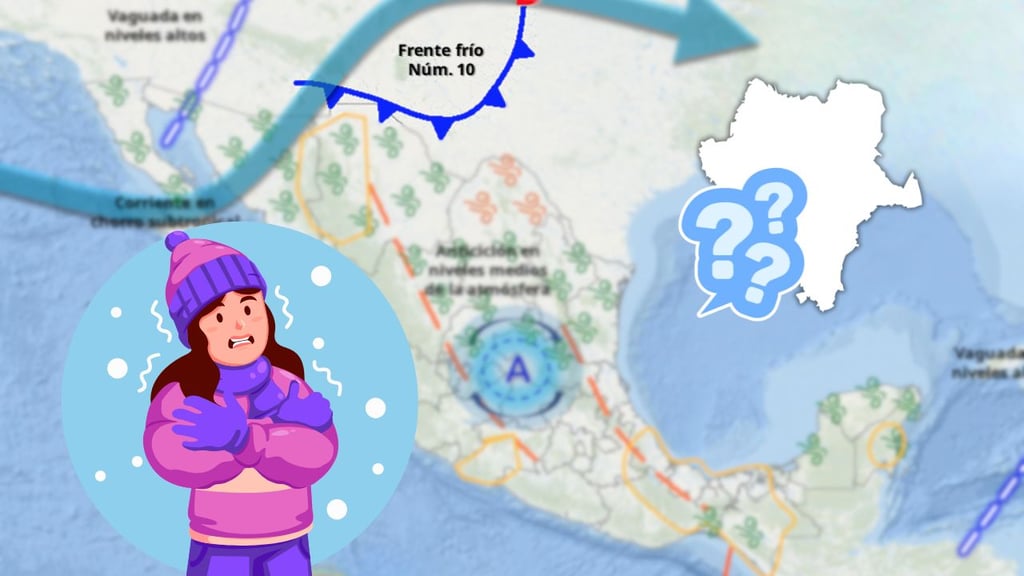 Frente frío 10 llega a México HOY jueves: ¿traerá bajas temperaturas a Durango?