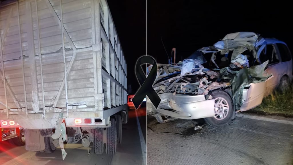 Choque de auto contra tráiler deja a un adulto mayor sin vida; conductor de tractocamión huyó