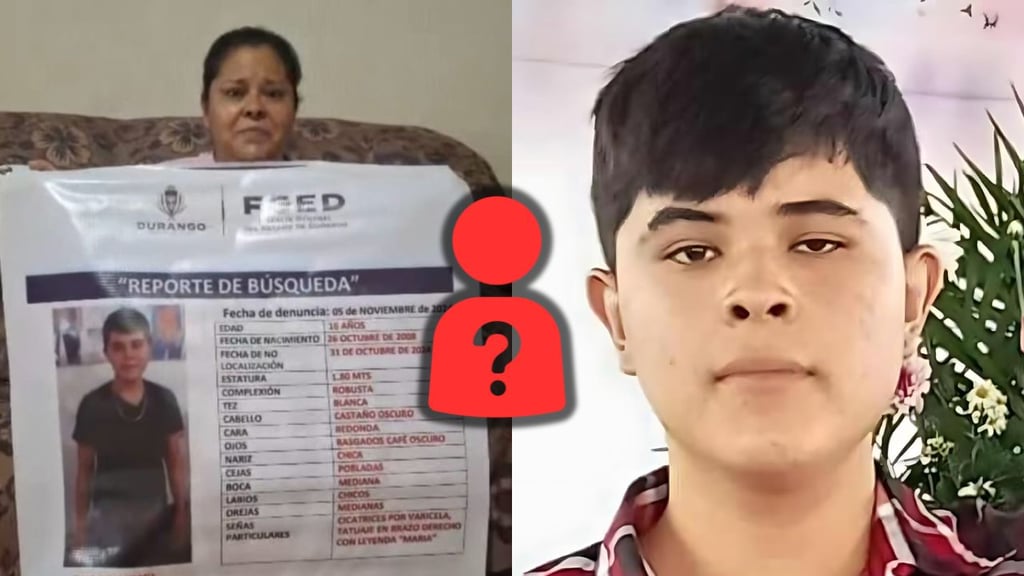 Óscar Uriel, joven duranguense, cumplirá un año desaparecido; madre pide apoyo para encontrarlo