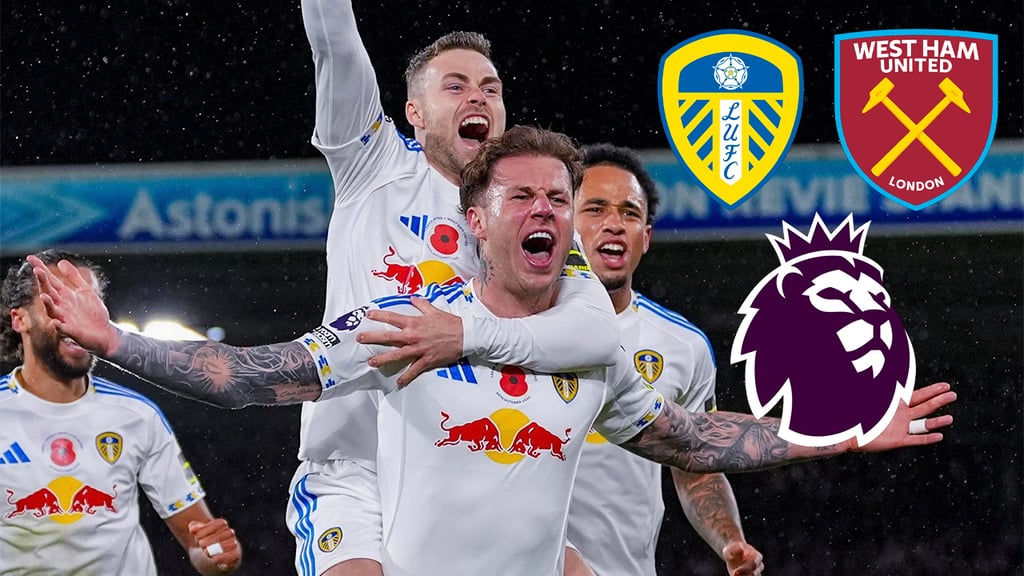 Premier League: Leeds United madruga a West Ham y abre la jornada con autoridad en Elland Road