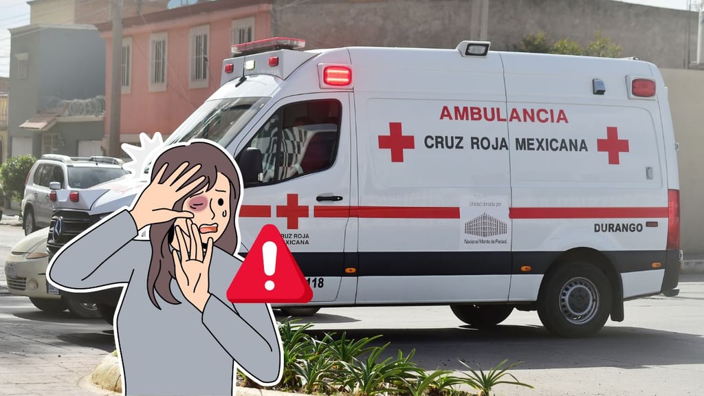 Mujer ingresa a hospital de Durango con un golpe en el rostro; investigan violencia familiar