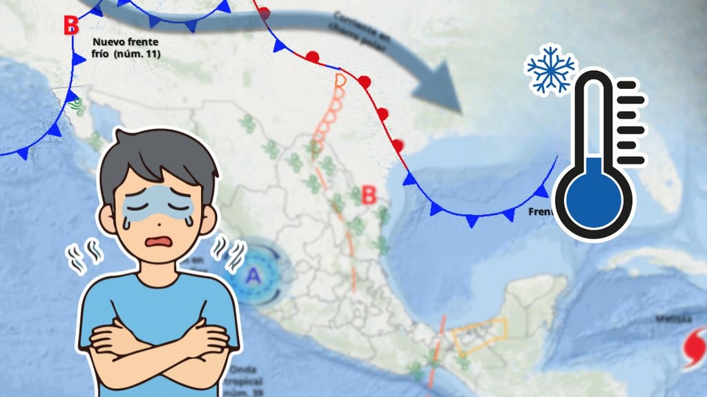 Frente frío 11 llegaría a México este martes 28 de octubre: ¿qué estados tendrán bajas temperaturas?