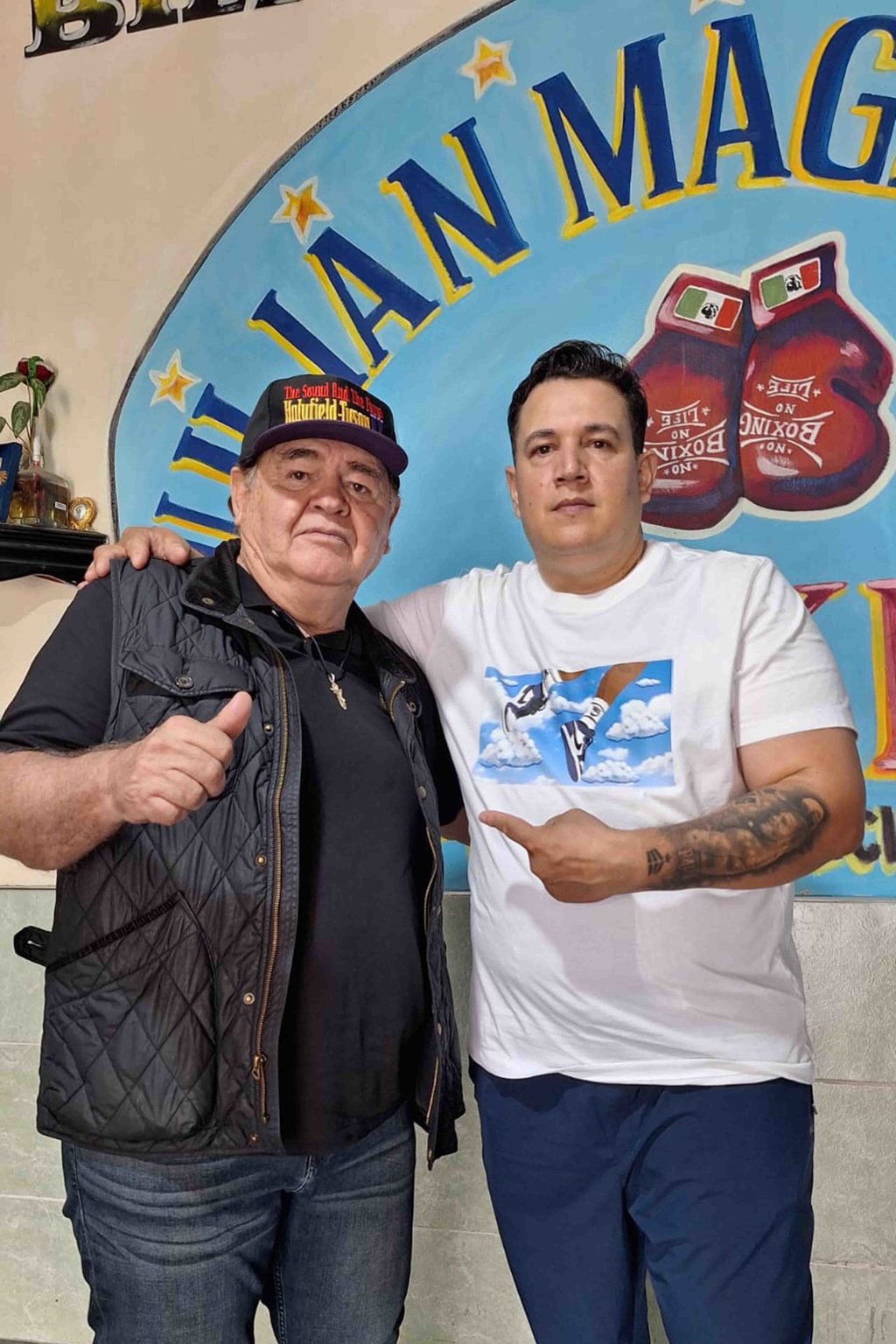 Entrenadores. José 'Chepo' y Eddy Reynoso, entrenadores del boxeador mexicano Saúl 'Canelo' Álvarez.